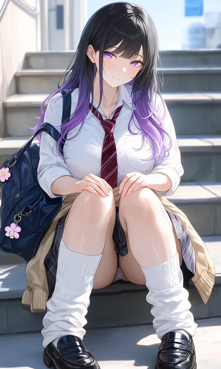 黒髪ギャル