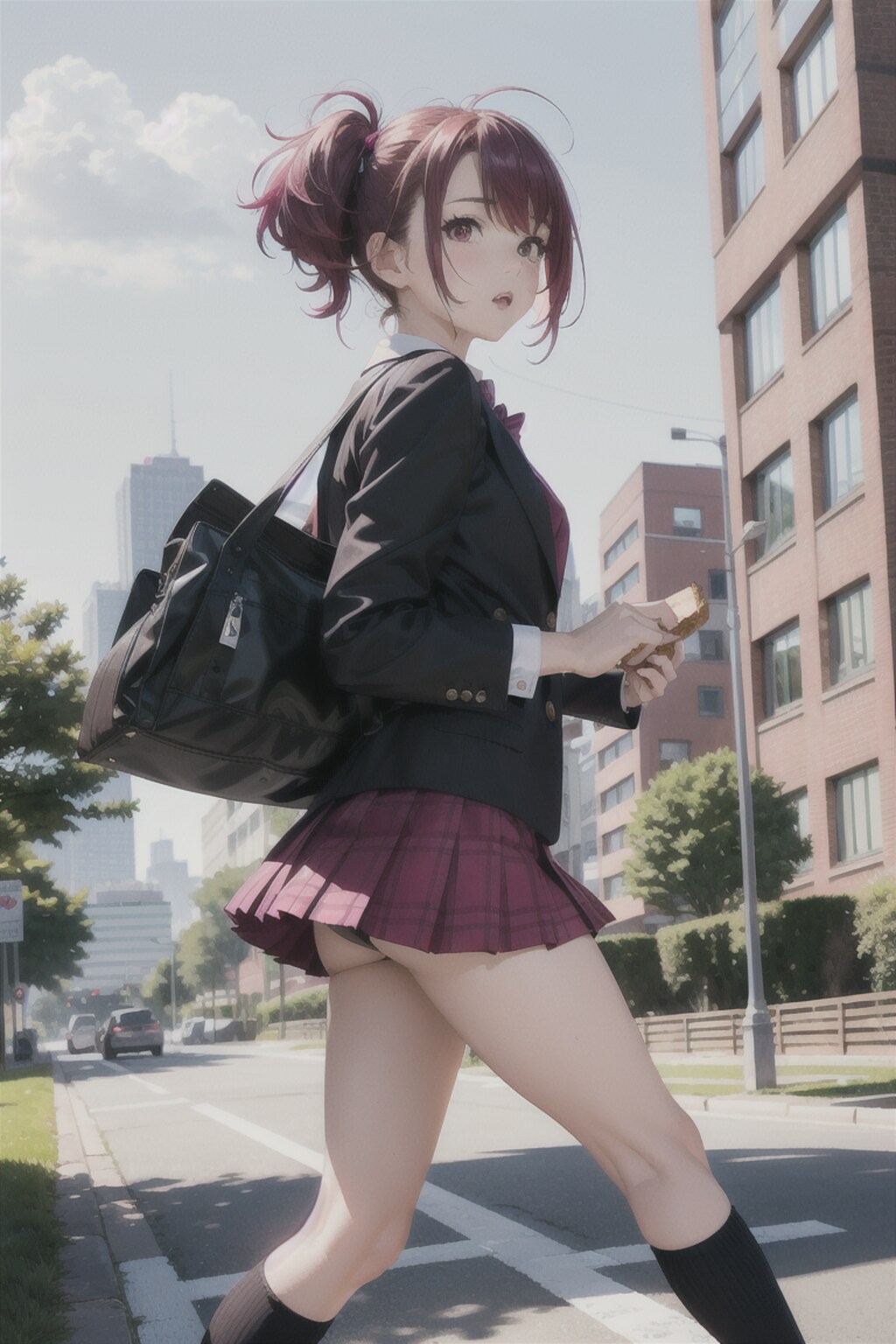 (12作品)JK(走る)/senior high school student(run)