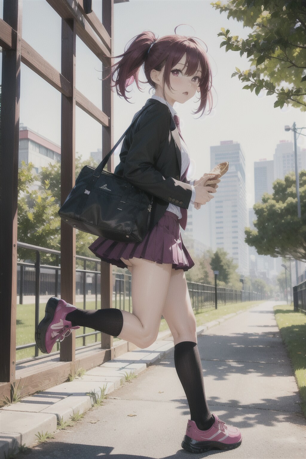 (12作品)JK(走る)/senior high school student(run)