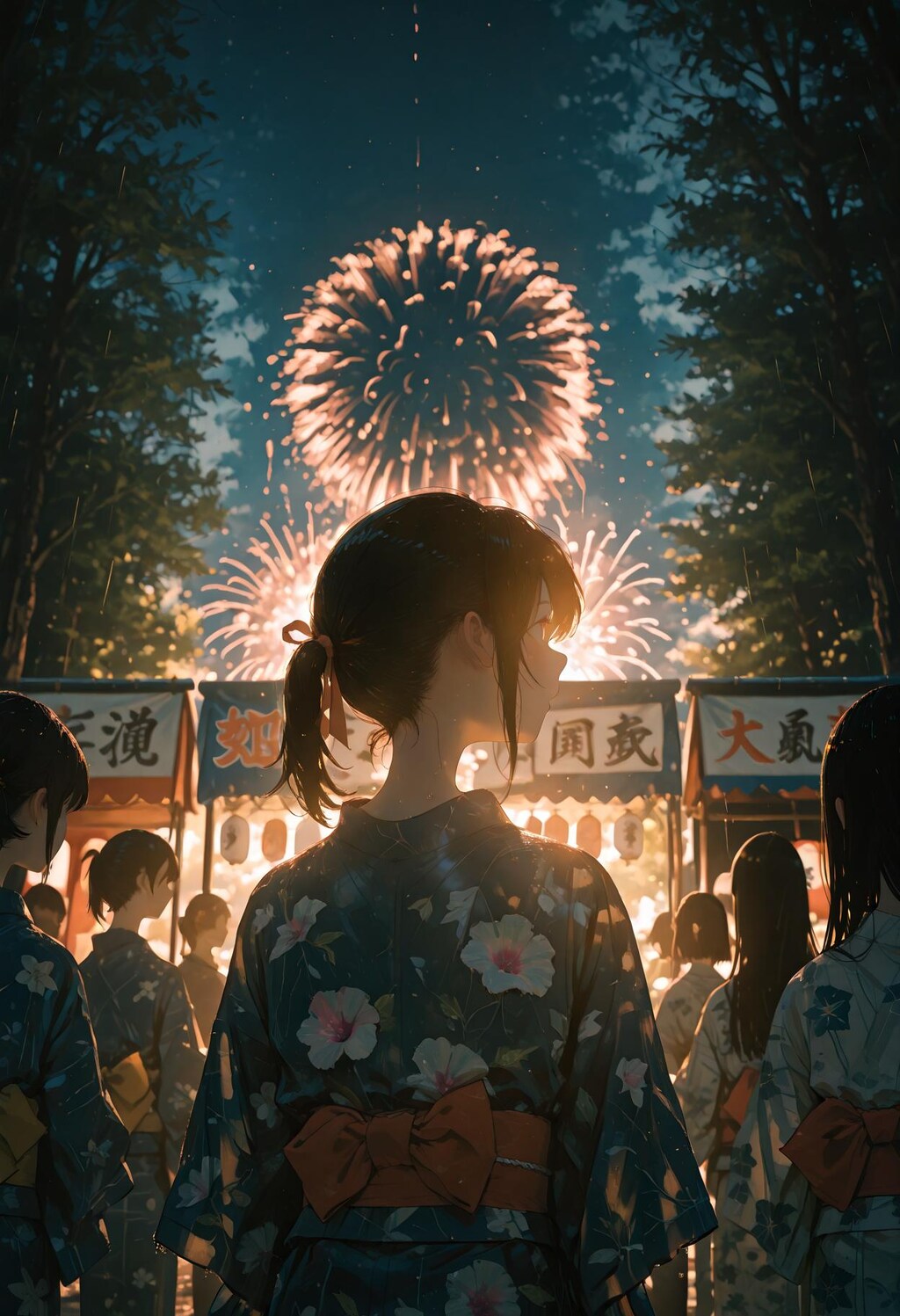 雨天決行花火大会