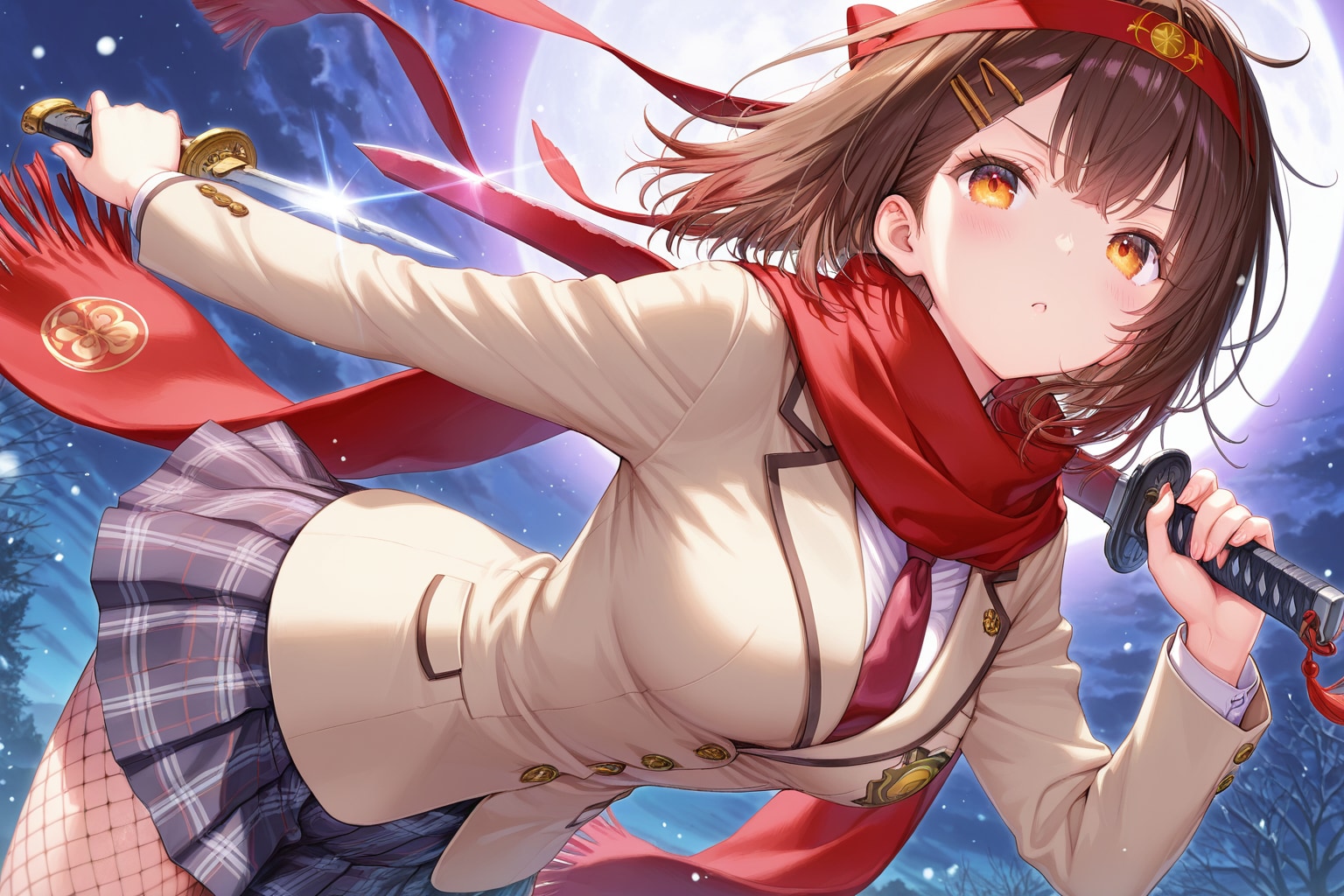 ブレザー忍者 | の人気AIイラスト・グラビア