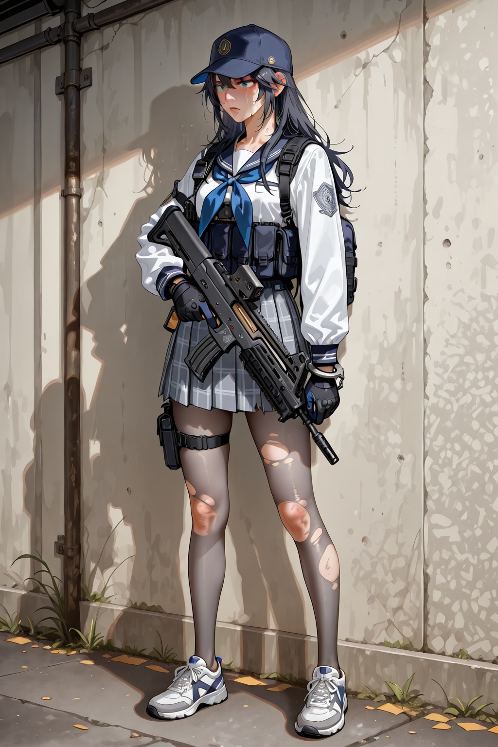 帰還した武装したJK