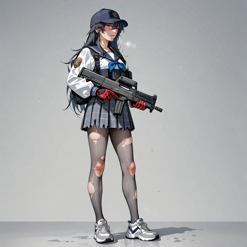 帰還した武装したJK