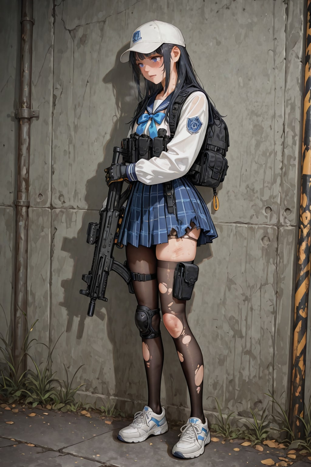 帰還した武装したJK