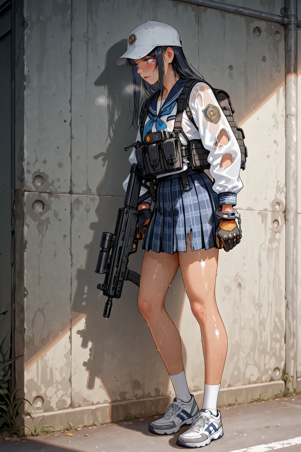 帰還した武装したJK