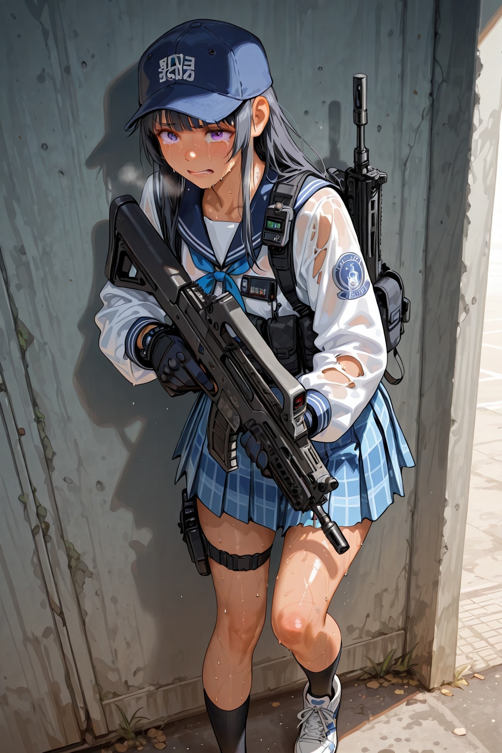 帰還した武装したJK | の人気AIイラスト・グラビア