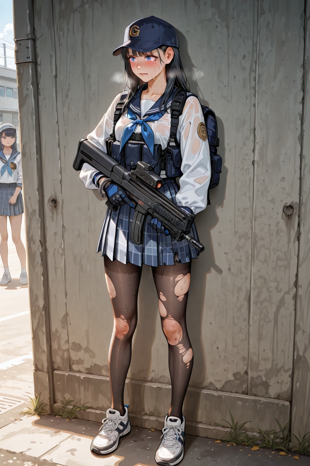 帰還した武装したJK