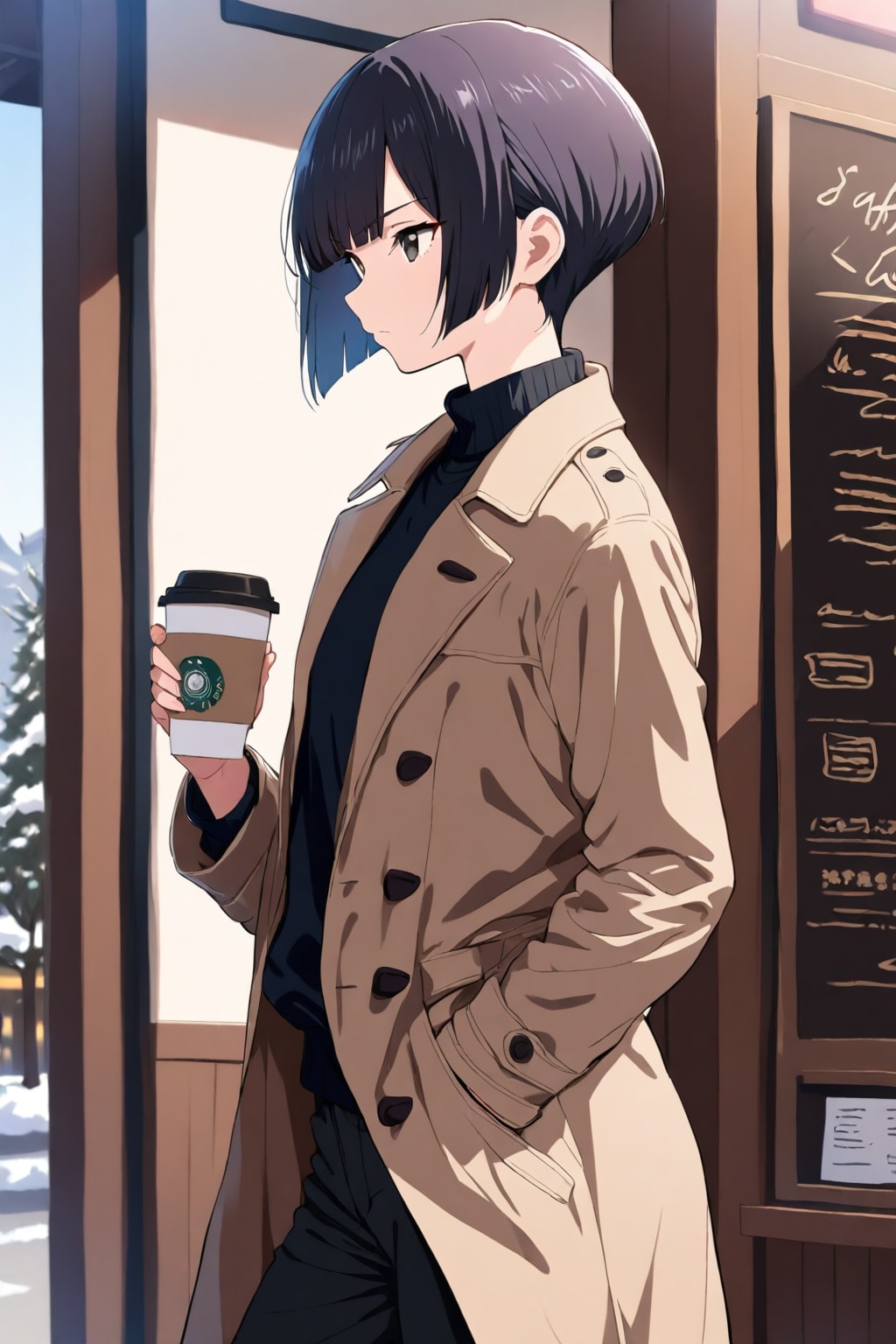 いつもコーヒー飲んでるうちの子 | の人気AIイラスト・グラビア