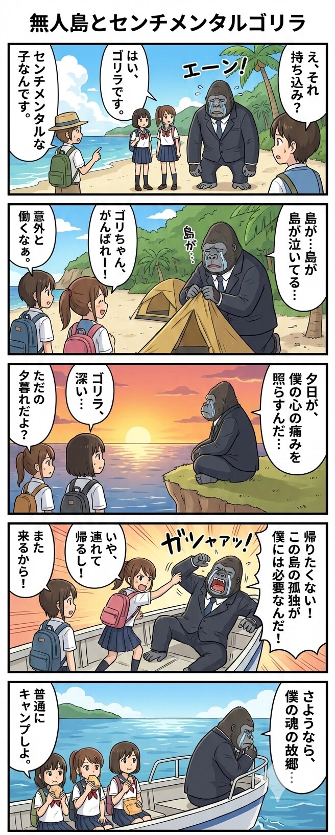 無人島に持ち込まれたセンチメンタルゴリラ