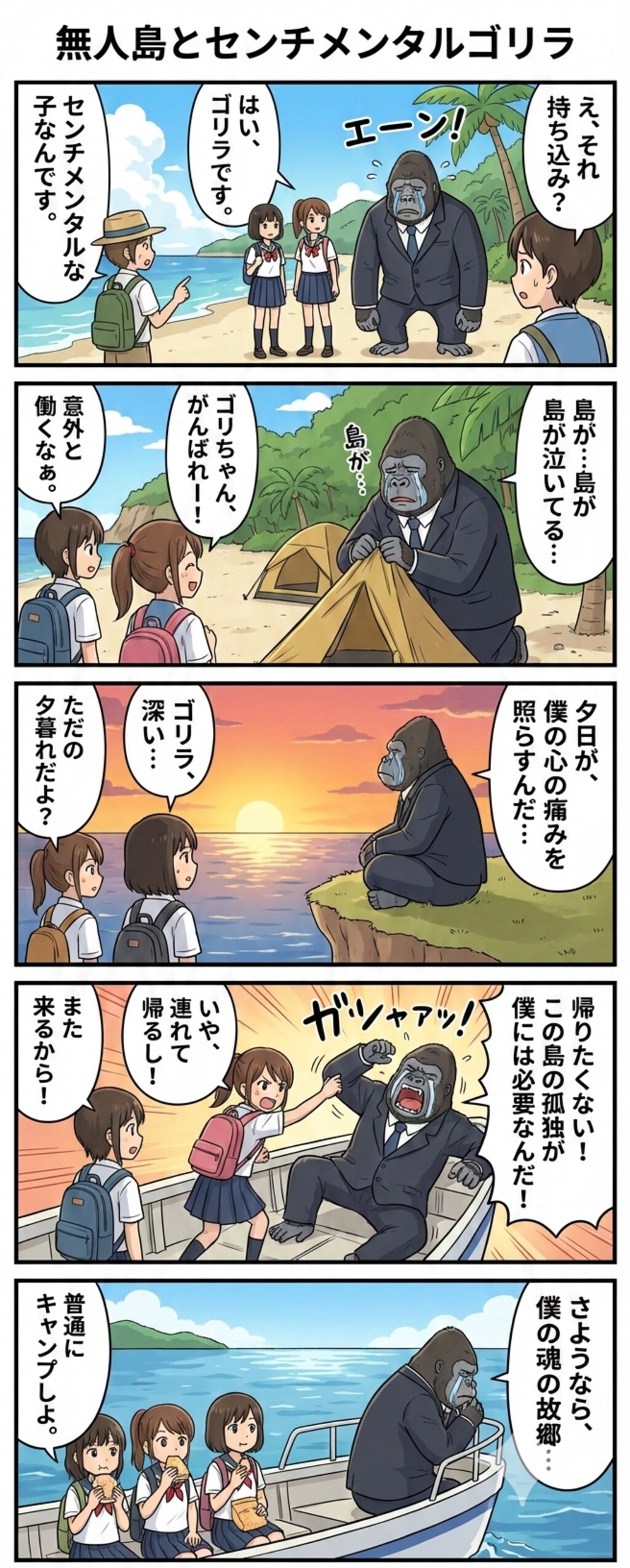 無人島に持ち込まれたセンチメンタルゴリラ