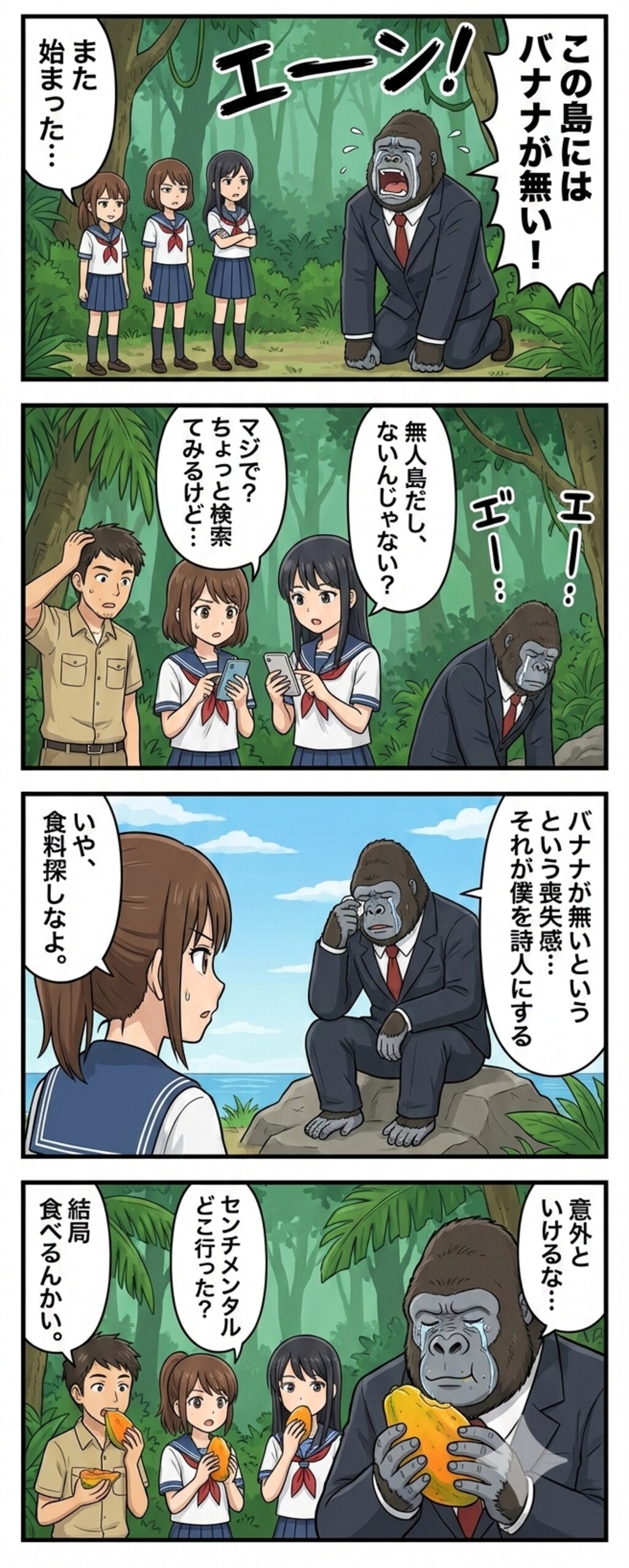 無人島に持ち込まれたセンチメンタルゴリラ