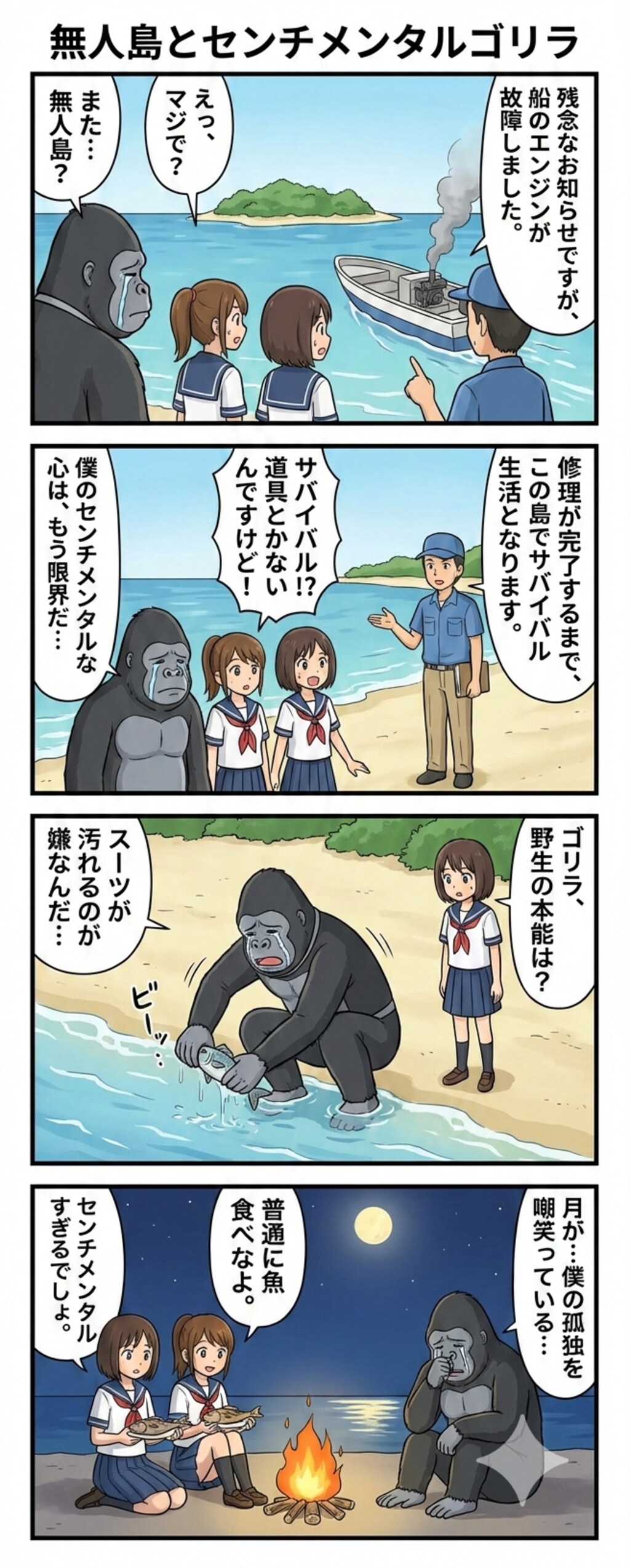 無人島に持ち込まれたセンチメンタルゴリラ