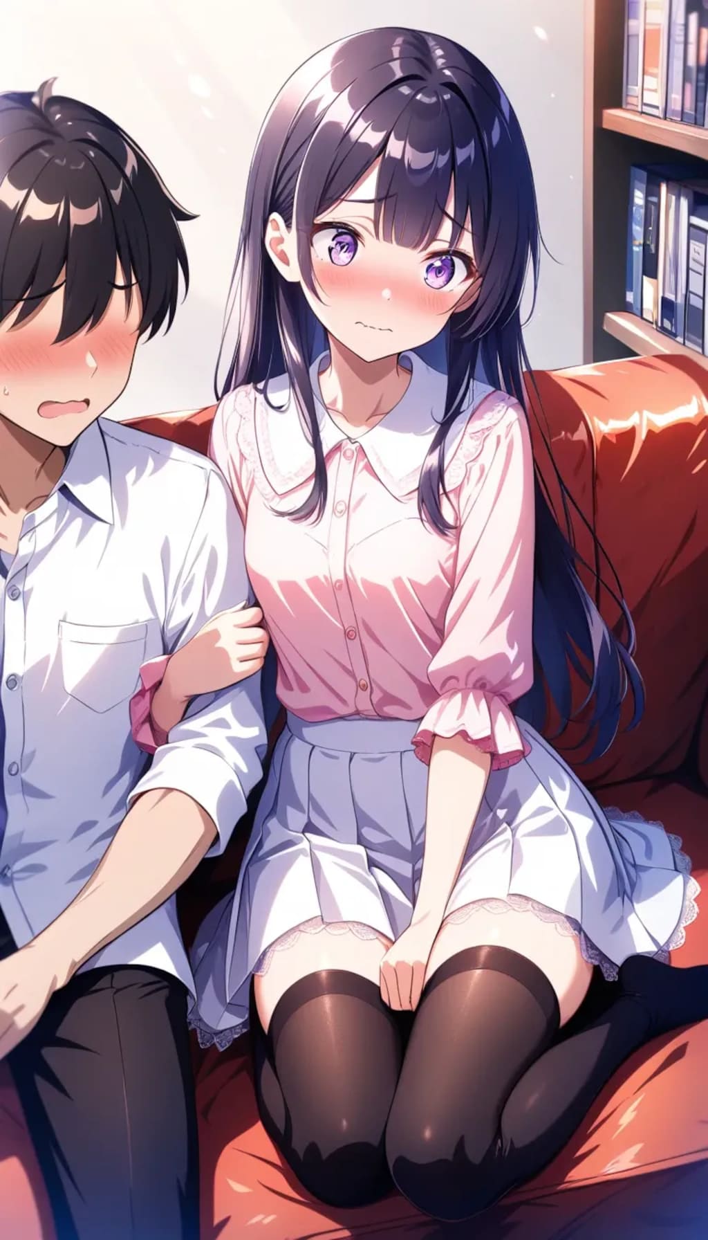 ホラー映画鑑賞『ね、ねえ、怖くはないけど、絶対側にいてよ！？』カイリ（妹ちゃん）