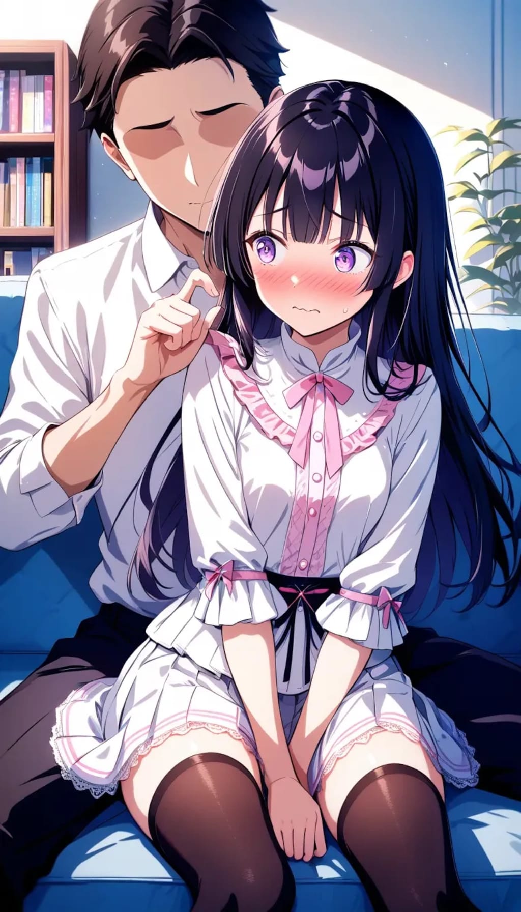 ホラー映画鑑賞『ね、ねえ、怖くはないけど、絶対側にいてよ！？』カイリ（妹ちゃん）