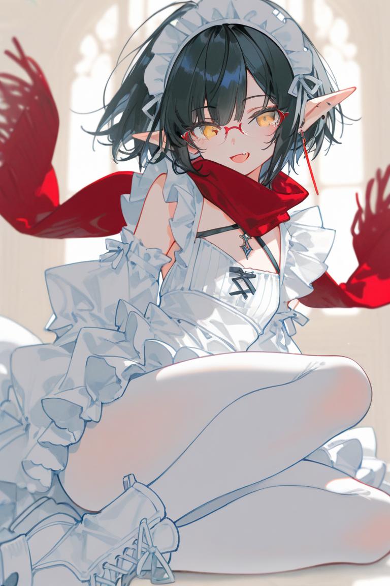 白いメイド