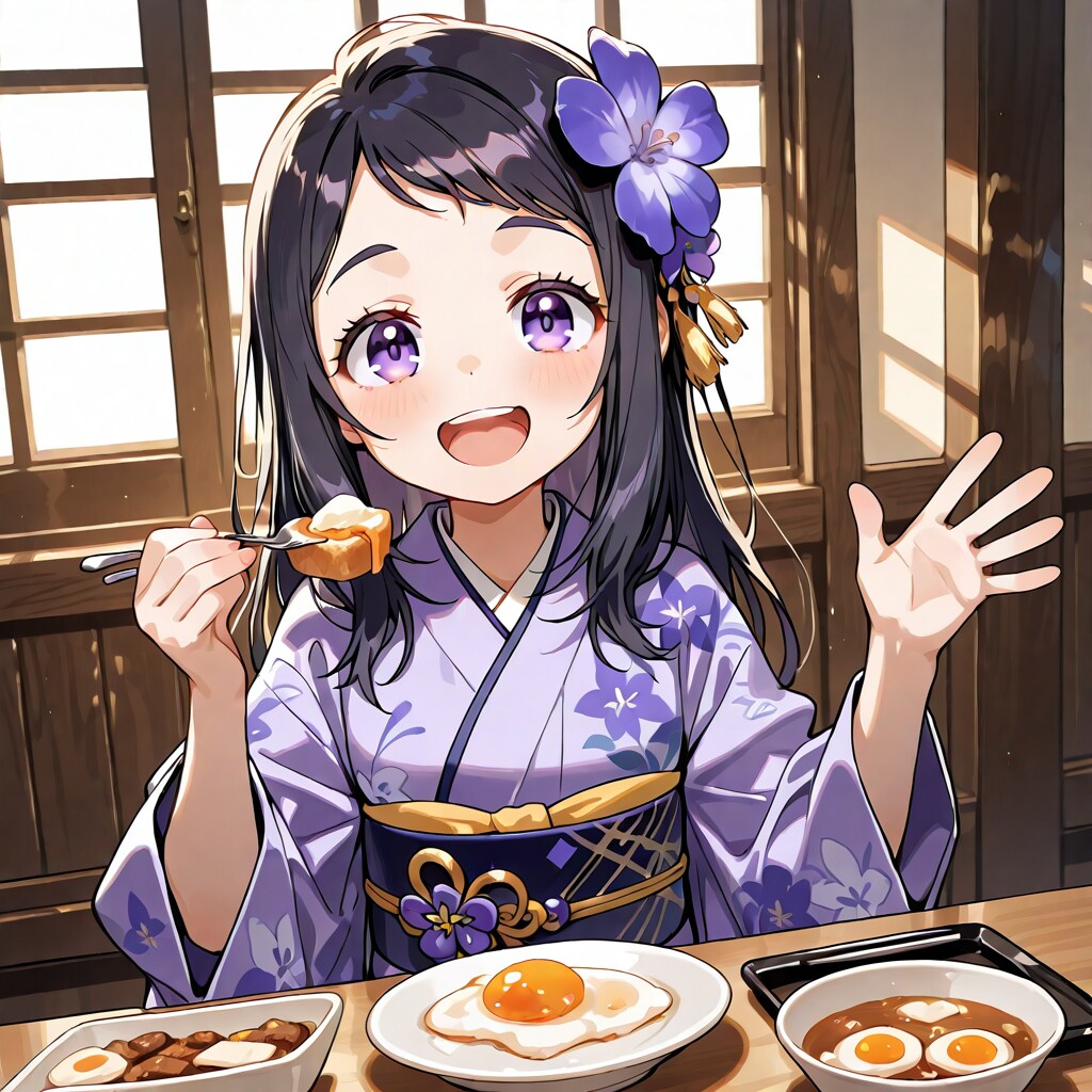着物娘の朝ごはん | の人気AIイラスト・グラビア