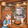 喫茶店でナポリタンを食べる小さな女の子 2枚目