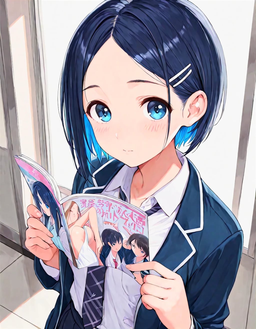 廊下で葵に、郵便何？