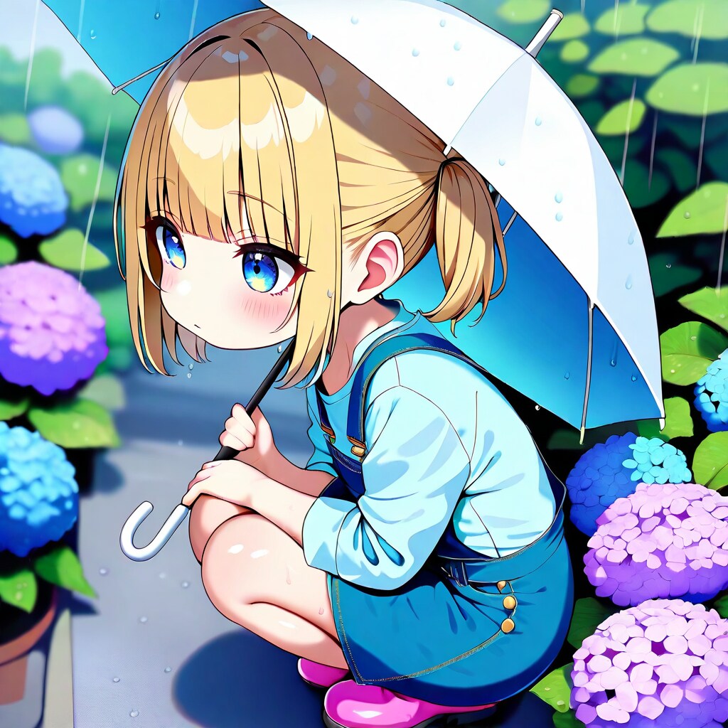 今日は雨だから紫陽花観察