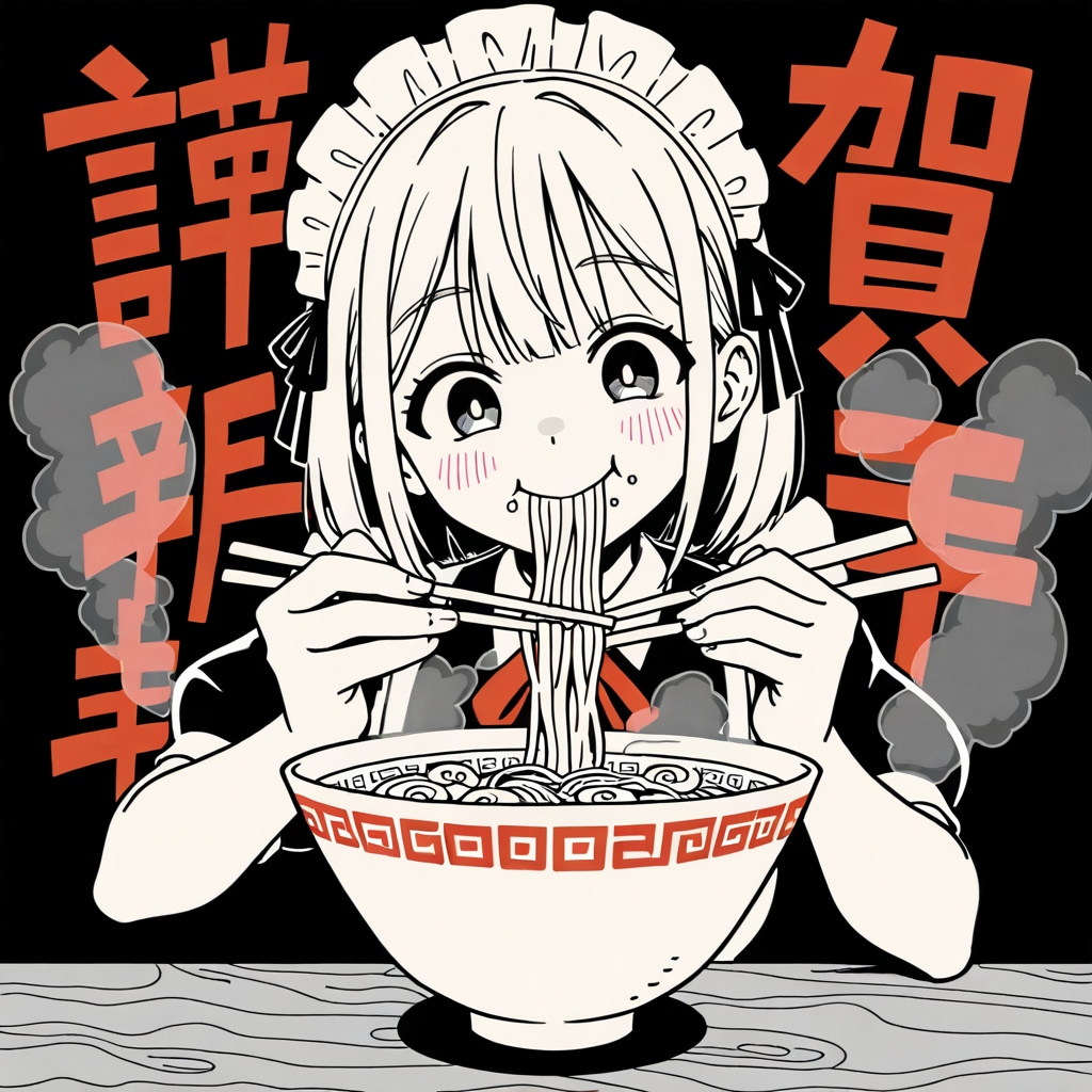 二刀流ラーメンメイド | の人気AIイラスト・グラビア