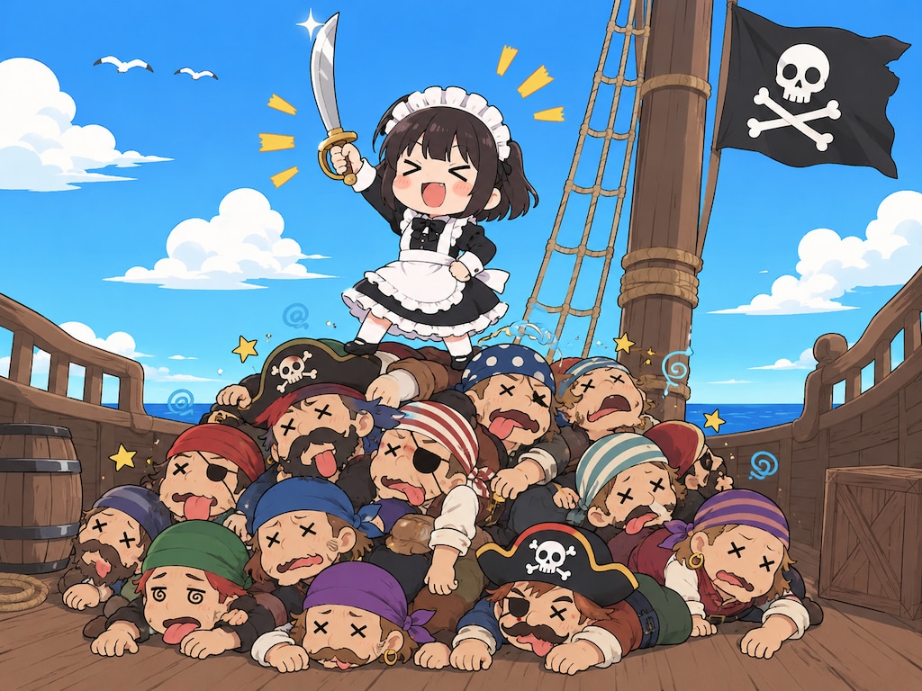 海賊退治のメイドさん