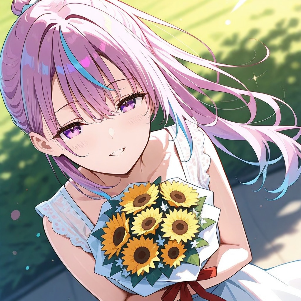 花を贈る | chichi-pui（ちちぷい）AIイラスト専用の投稿＆生成サイト