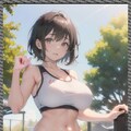 巨乳体操服　big breast gym clothes 2枚目