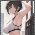 巨乳体操服　big breast gym clothes 6枚目