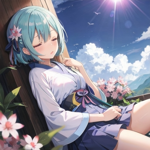お昼寝の時間 | の人気AIイラスト・グラビア