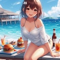 テラスでご飯 9枚目