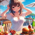 テラスでご飯 2枚目