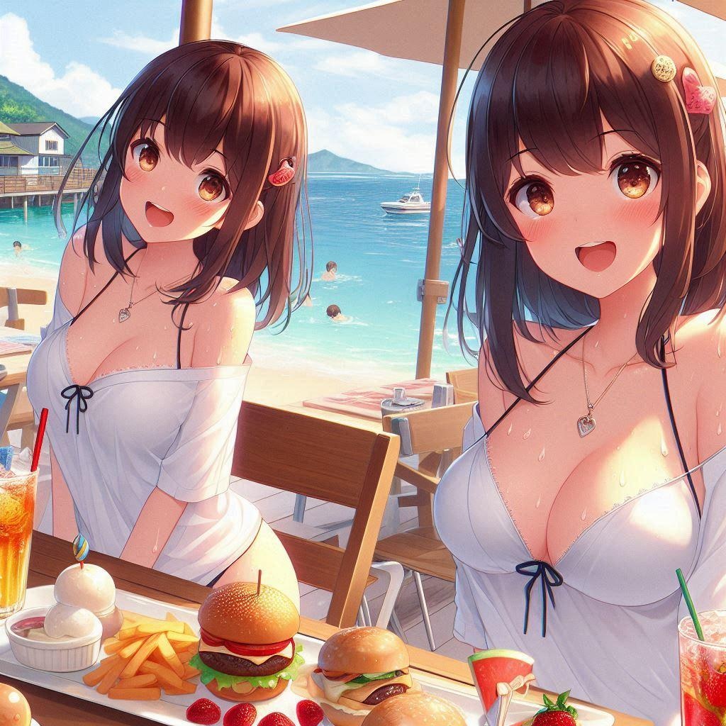 テラスでご飯