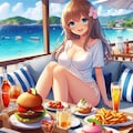 テラスでご飯 3枚目