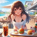 テラスでご飯 4枚目