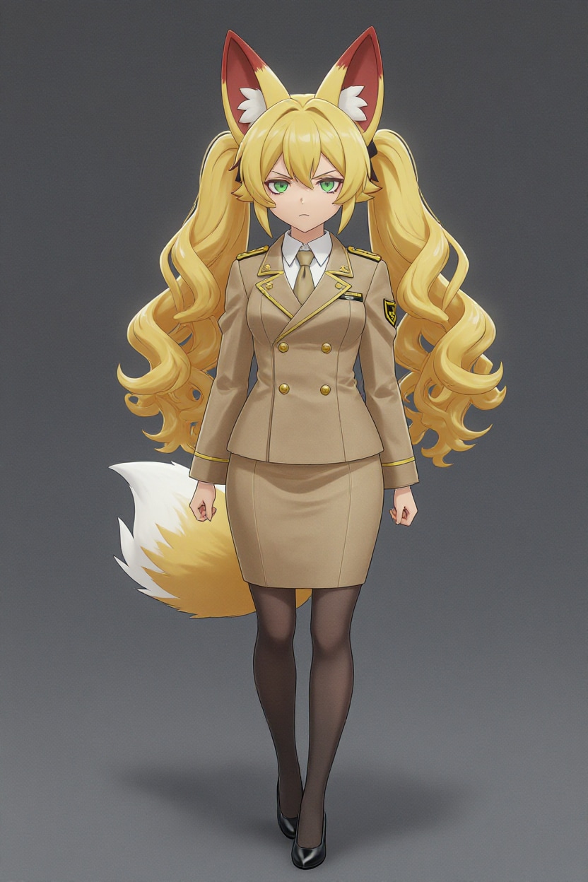 キツネ将校 | の人気AIイラスト・グラビア