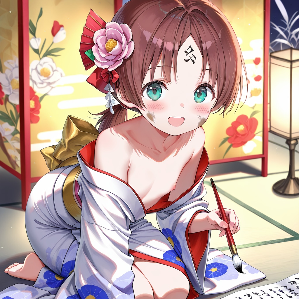 普通の書道です(下ろしません)