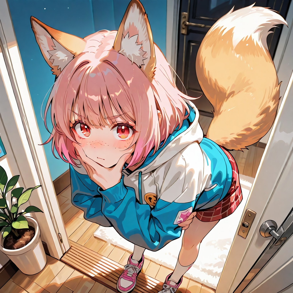 今日の狐耳娘