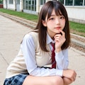 しゃがむ子 2枚目