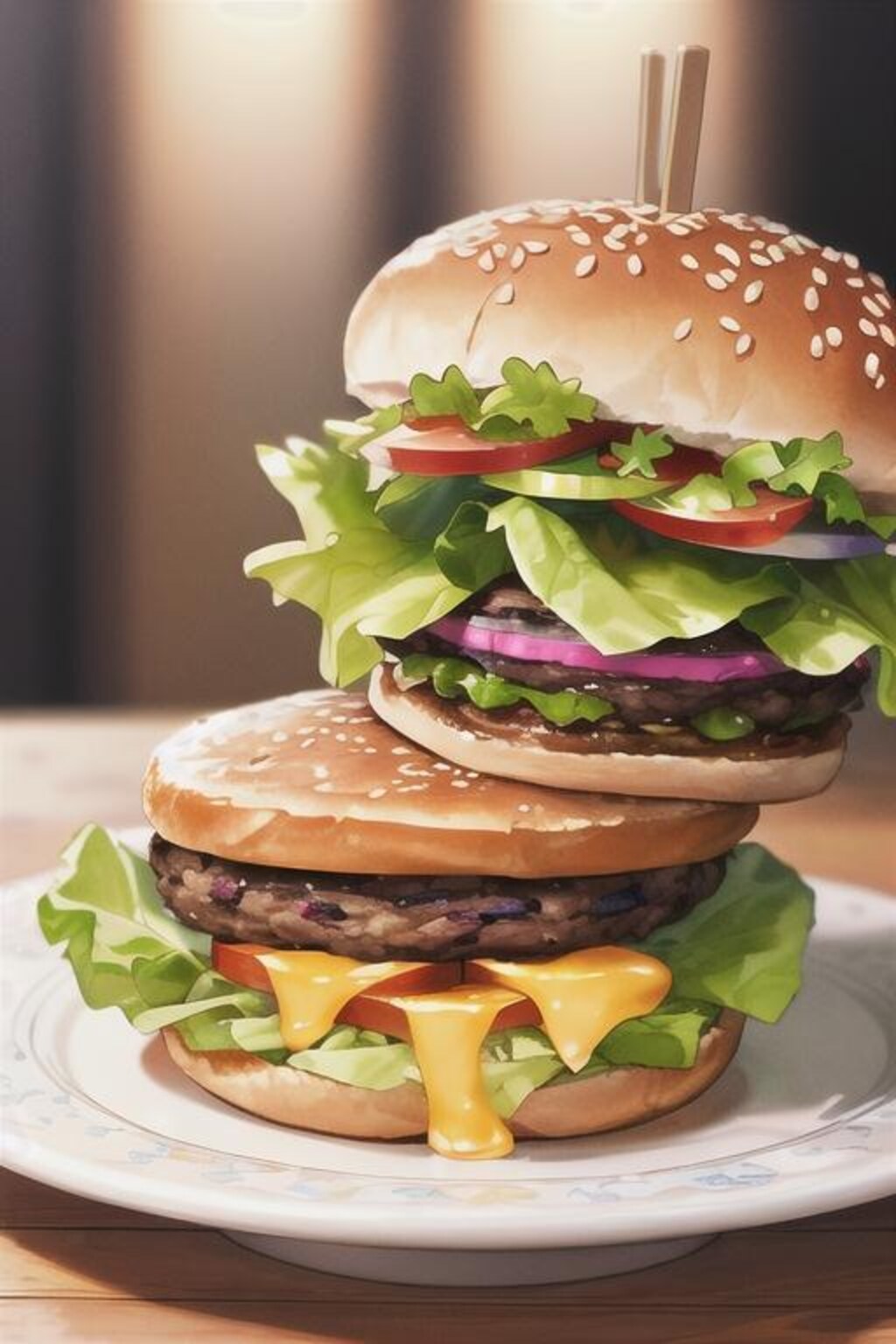 野菜ハンバーガー  バーガーNEKONOにて販売中