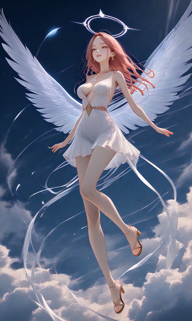 ボツ画像(女神というより天使)