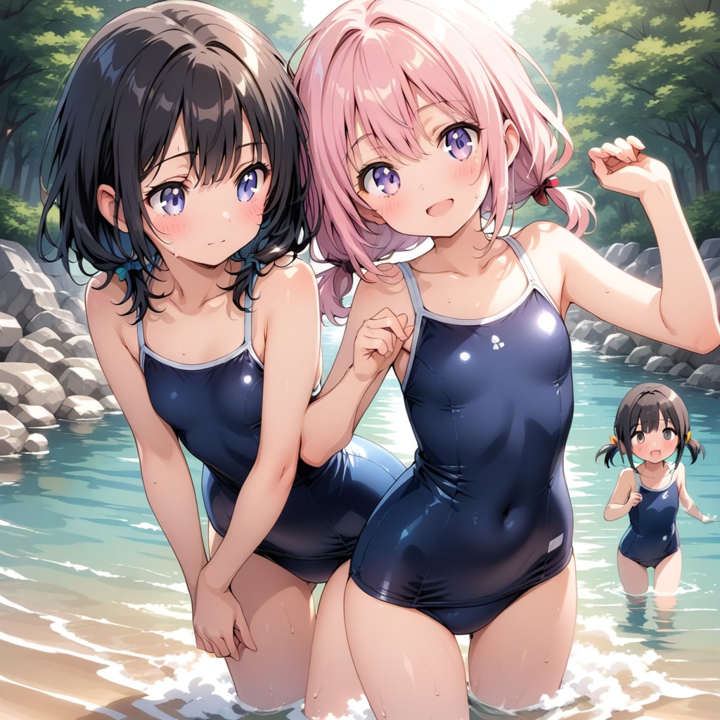川遊び