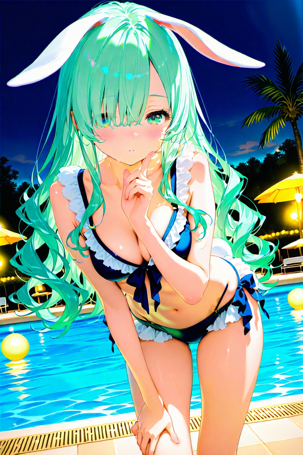 緑髪ビキニ(ちょっと、はずかしー)_20250711