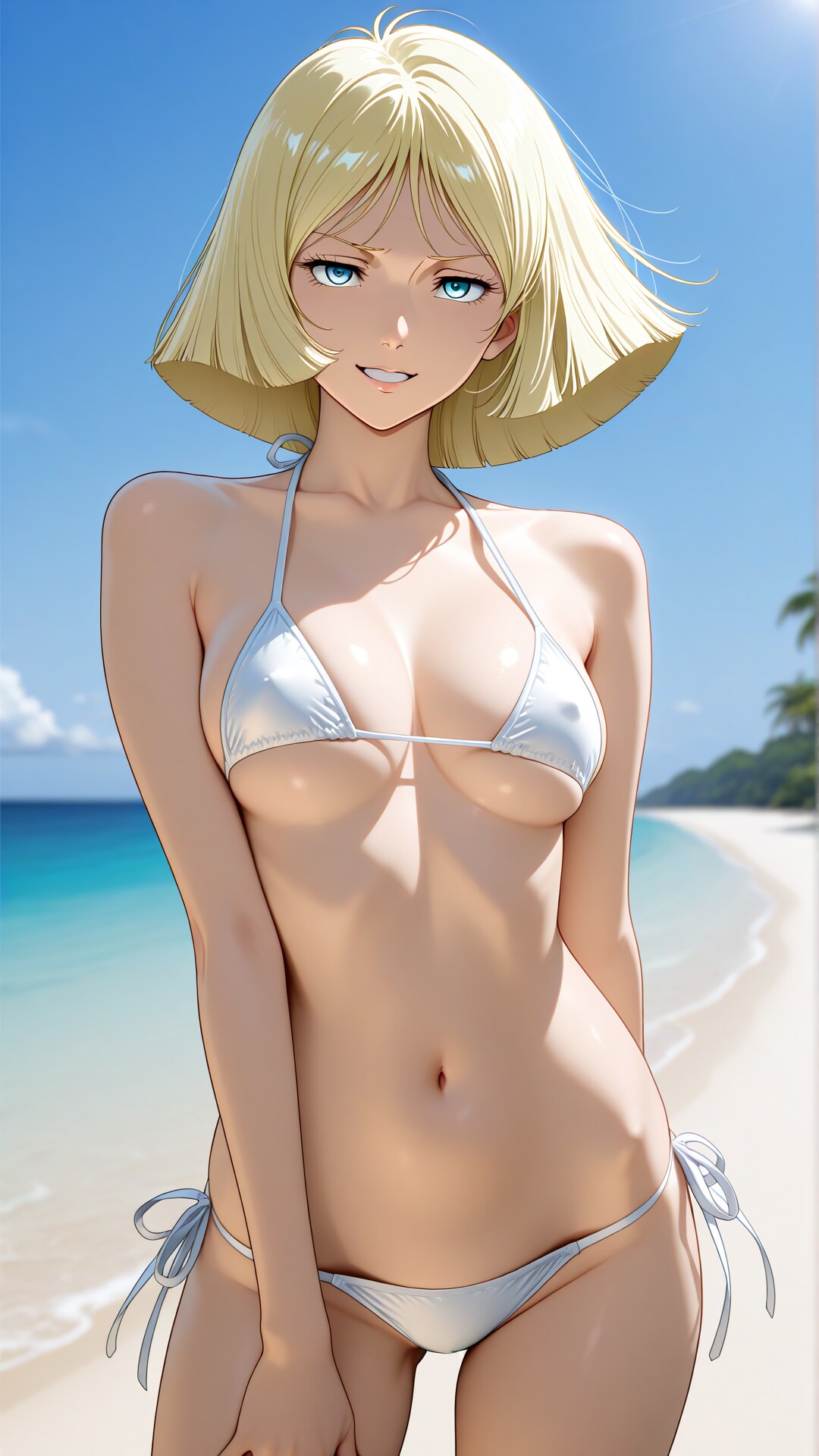 セイラ・マスのビキニ姿