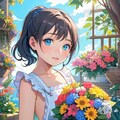 お花屋さんの看板娘な小さな女の子 9枚目