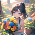お花屋さんの看板娘な小さな女の子 10枚目