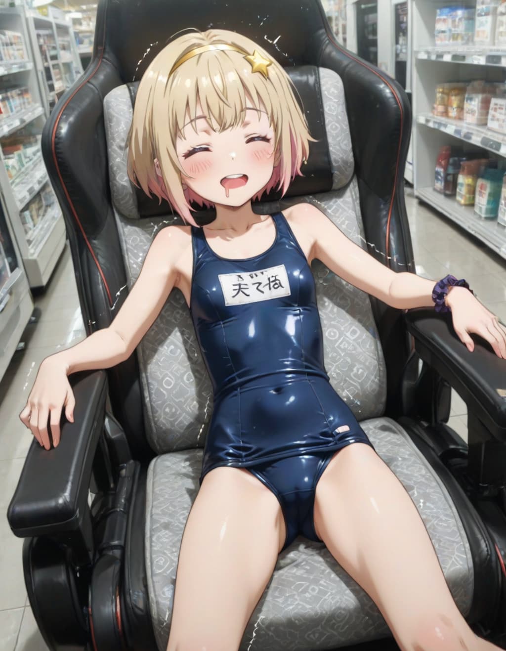 マッサージチェアで爆睡