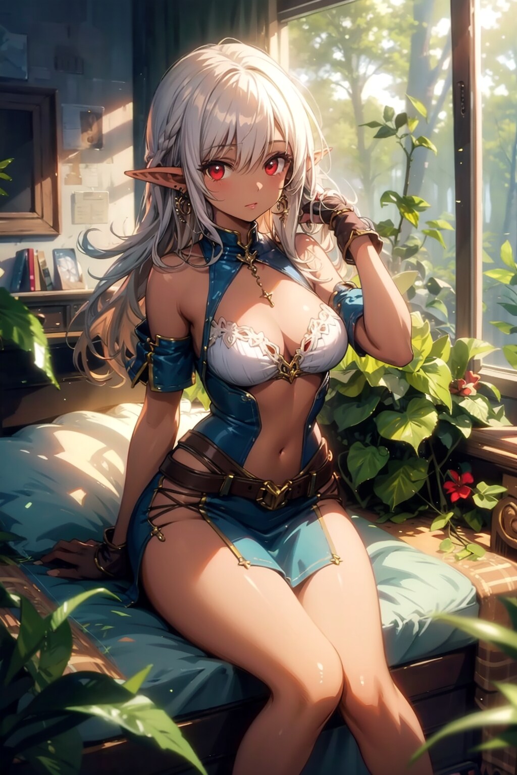 美少女ダークエルフ | の人気AIイラスト・グラビア