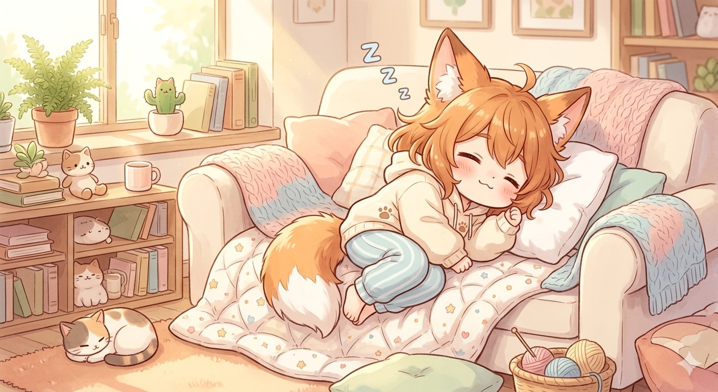 お昼寝タイム | の人気AIイラスト・グラビア