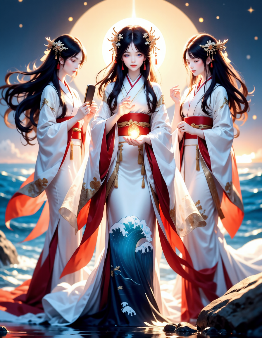 宗像三女神：天照大御神の娘たち | の人気AIイラスト・グラビア