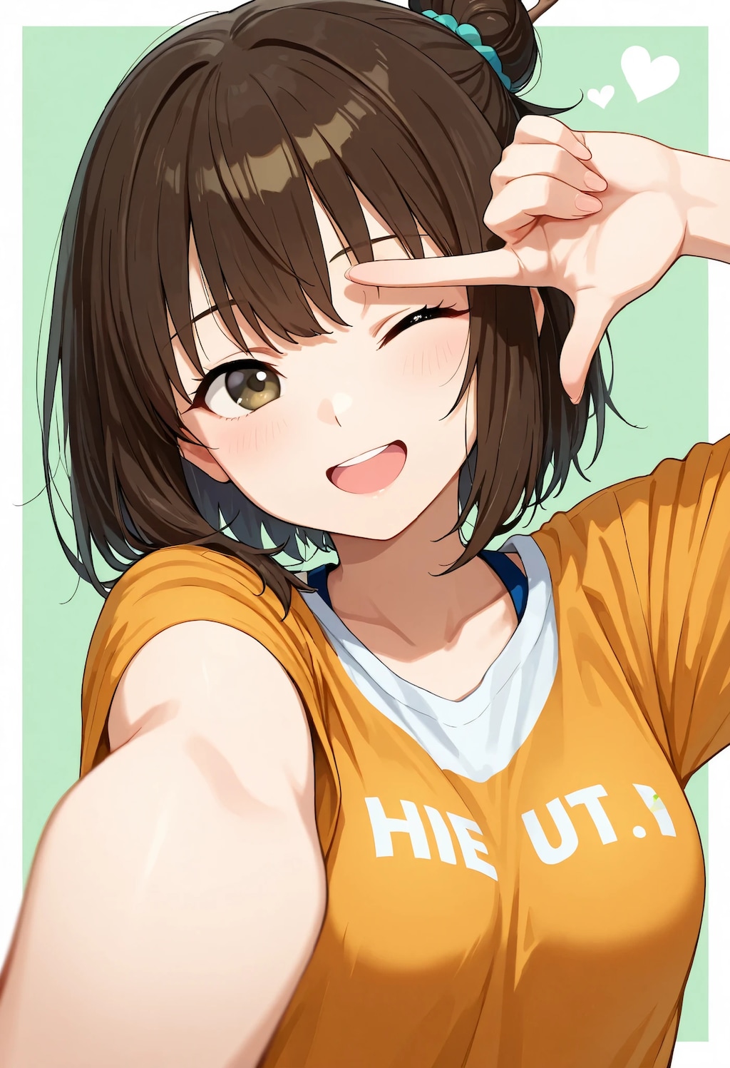 今日も「指フレーム」に挑戦